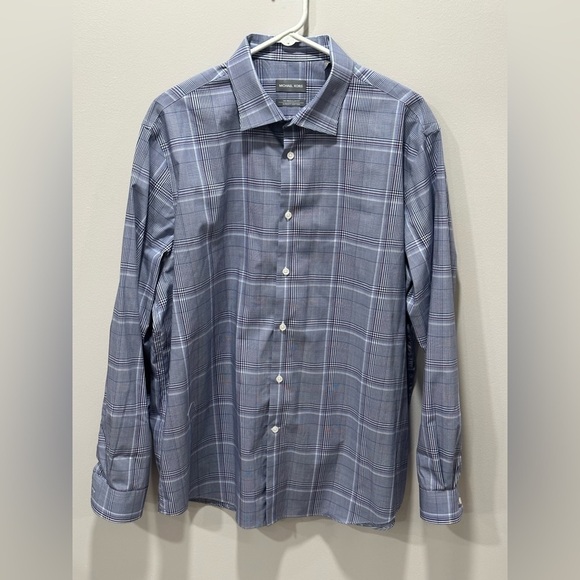 Michael Kors Men’s Long Sleeve Button Down Shirt size 17 1/2 34/35 - Picture 1 of 5